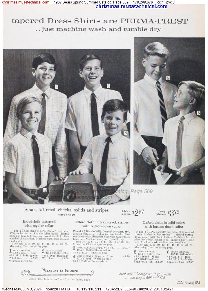 1967 Sears Spring Summer Catalog, Page 569