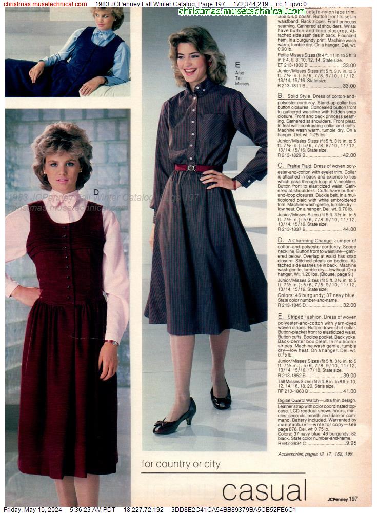1983 JCPenney Fall Winter Catalog, Page 197