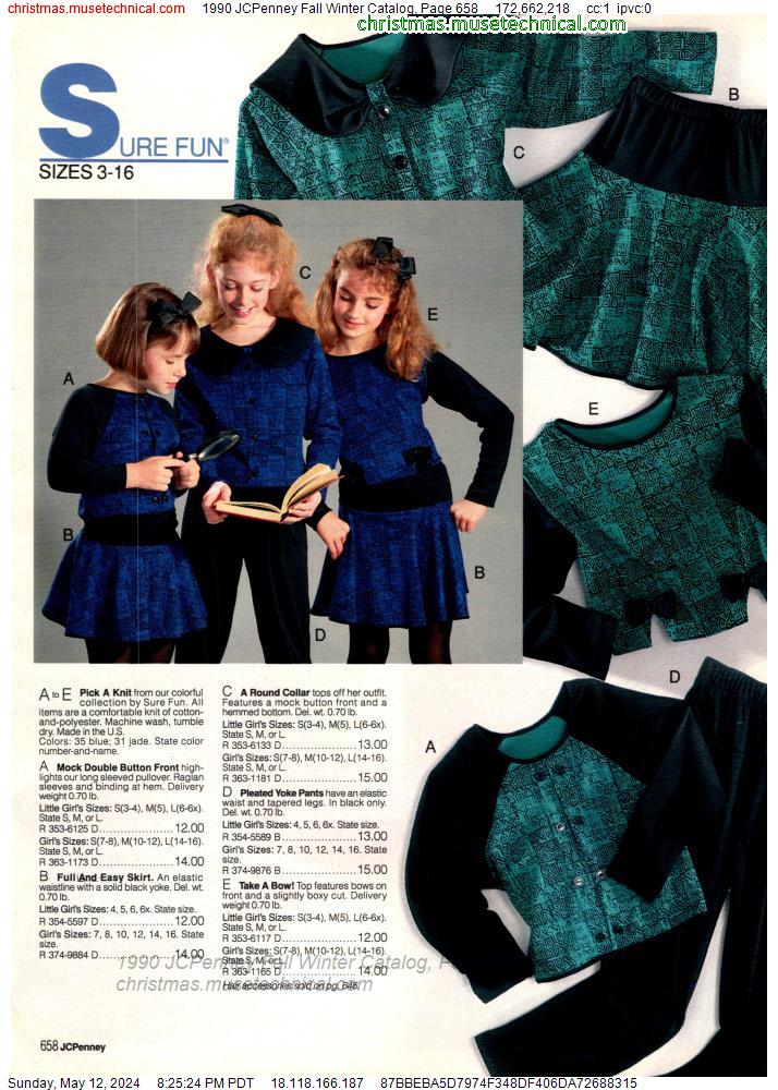 1990 JCPenney Fall Winter Catalog, Page 658