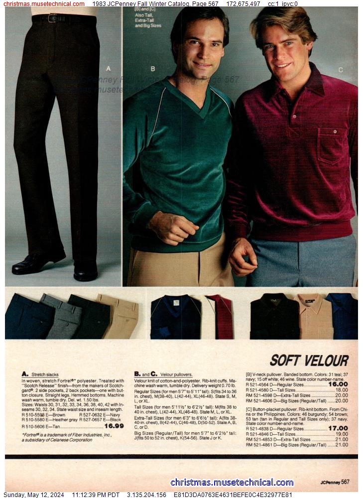 1983 JCPenney Fall Winter Catalog, Page 567