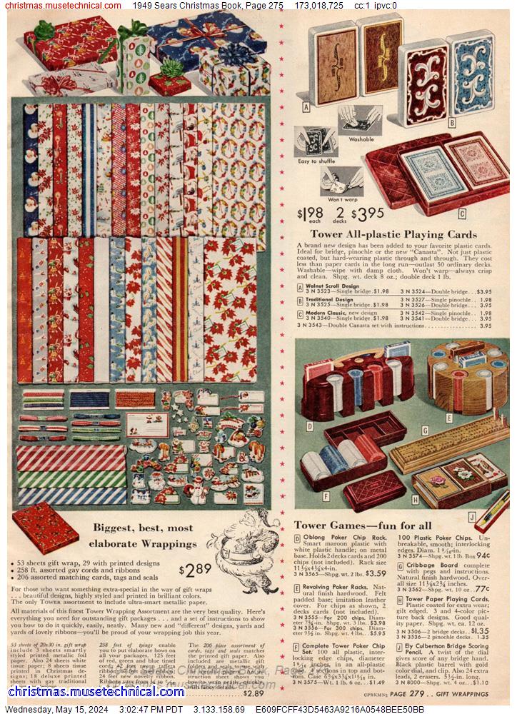 1949 Sears Christmas Book, Page 275