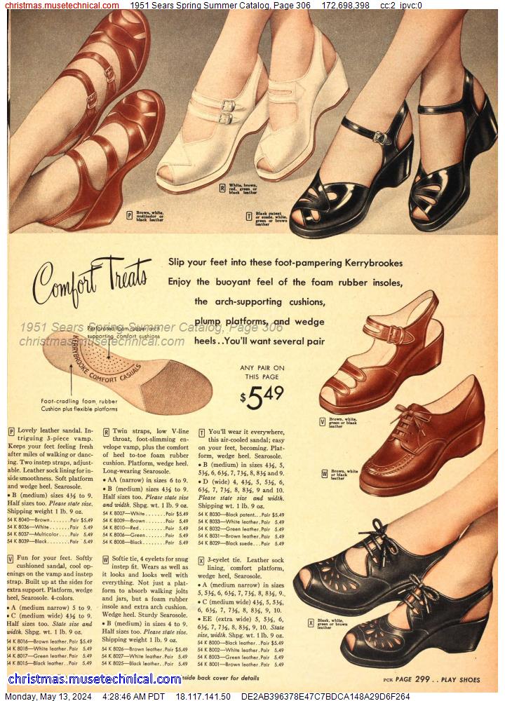1951 Sears Spring Summer Catalog, Page 306
