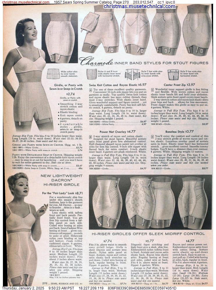 1957 Sears Spring Summer Catalog, Page 270