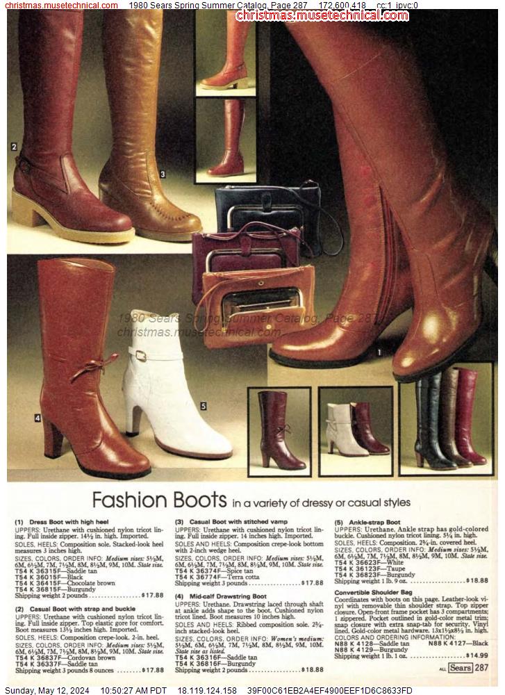 1980 Sears Spring Summer Catalog, Page 287