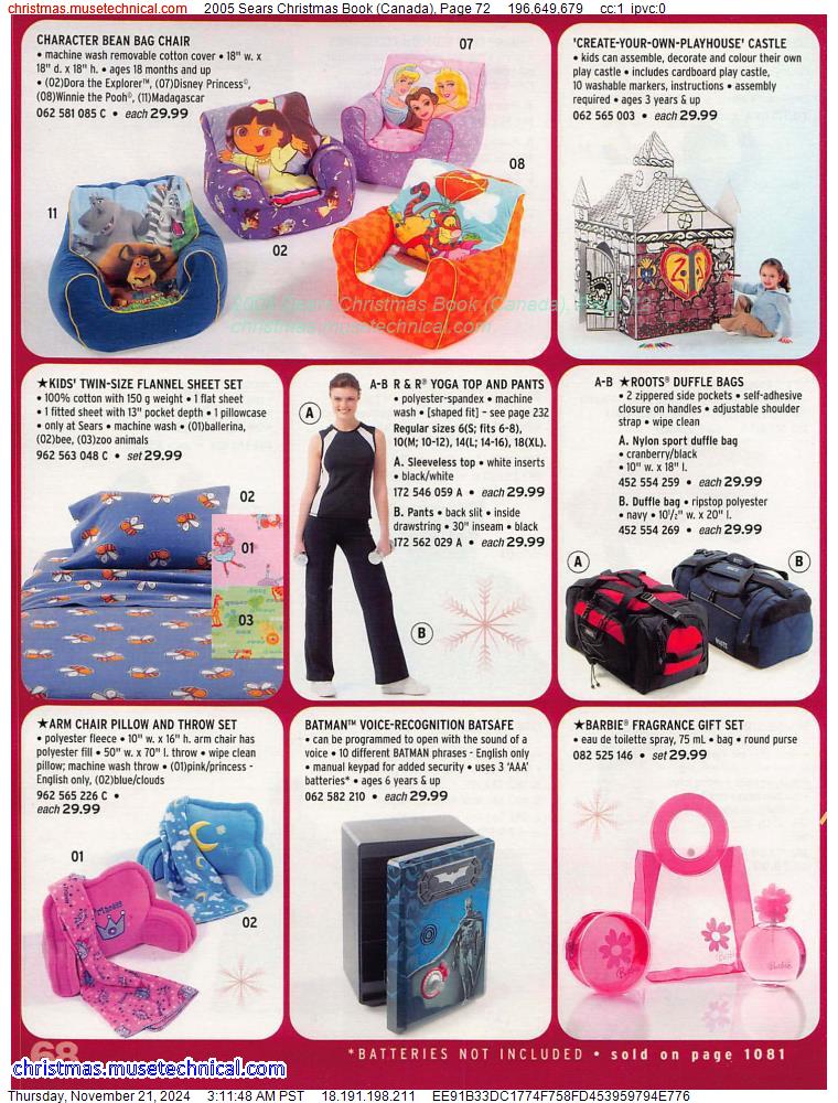 2005 Sears Christmas Book (Canada), Page 72