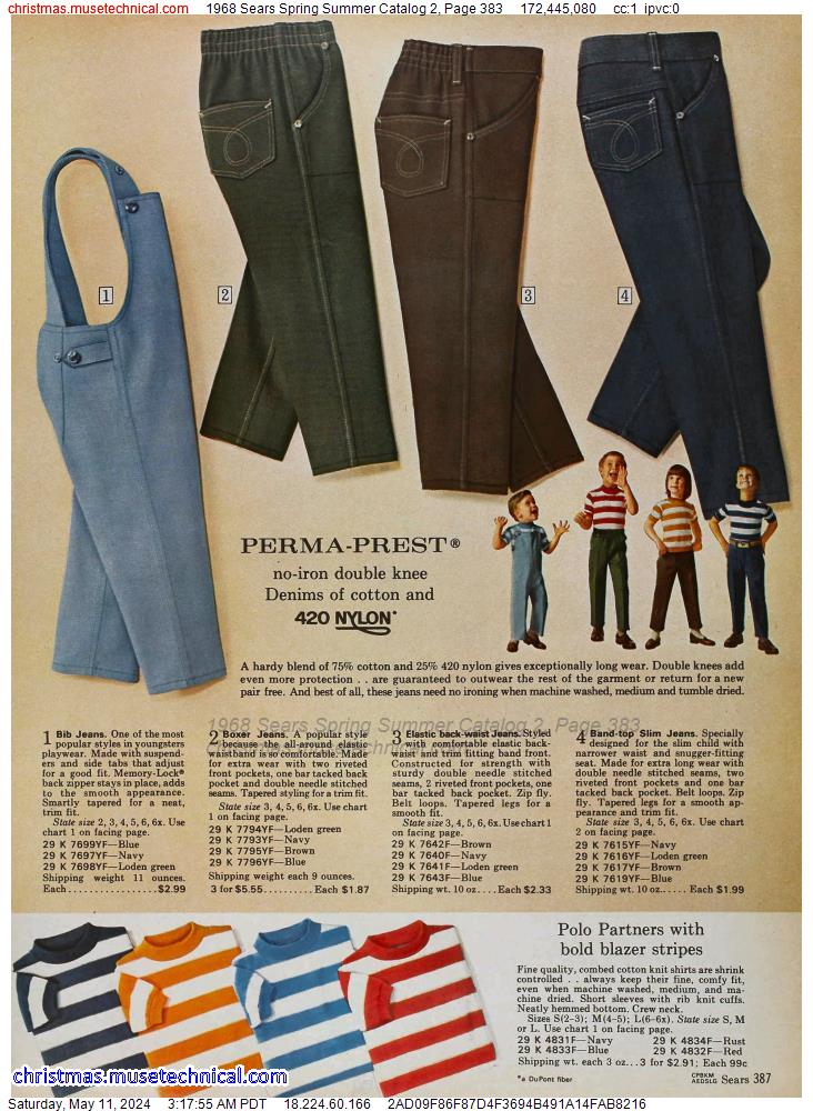 1968 Sears Spring Summer Catalog 2, Page 383