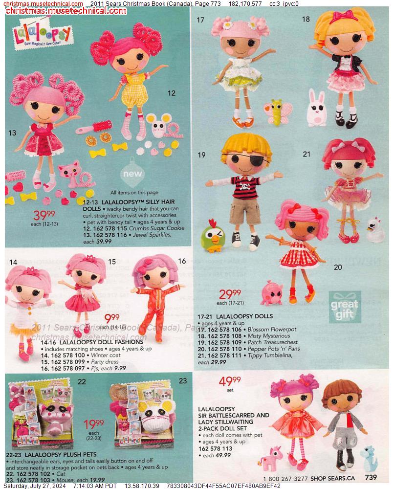 2011 Sears Christmas Book (Canada), Page 773
