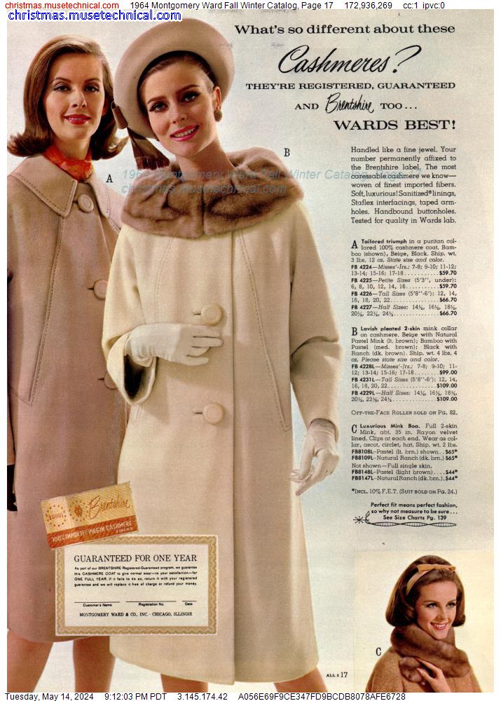 1964 Montgomery Ward Fall Winter Catalog, Page 17
