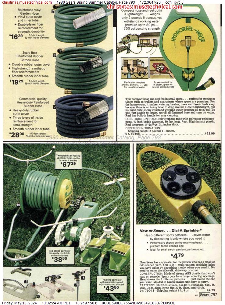 1980 Sears Spring Summer Catalog, Page 793
