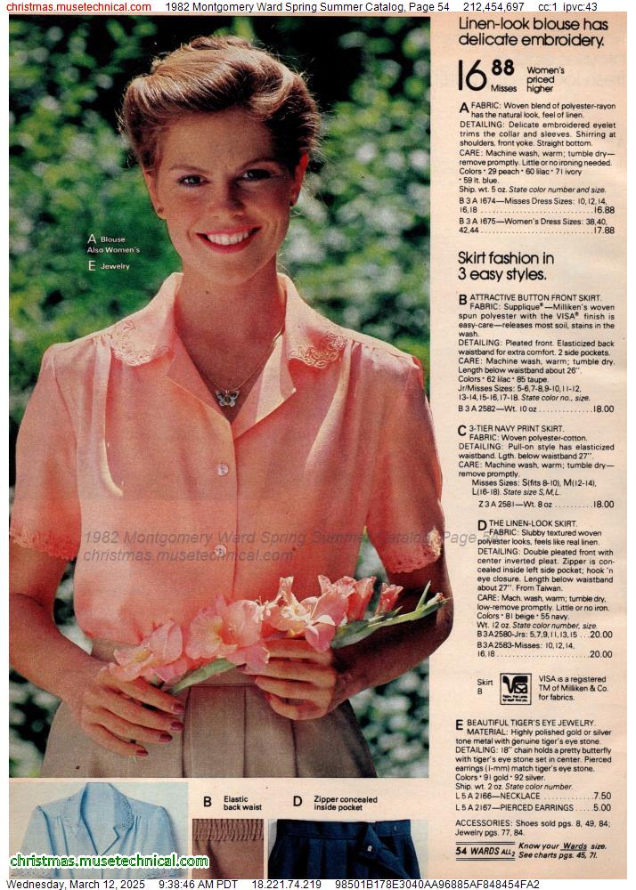 1982 Montgomery Ward Spring Summer Catalog, Page 54