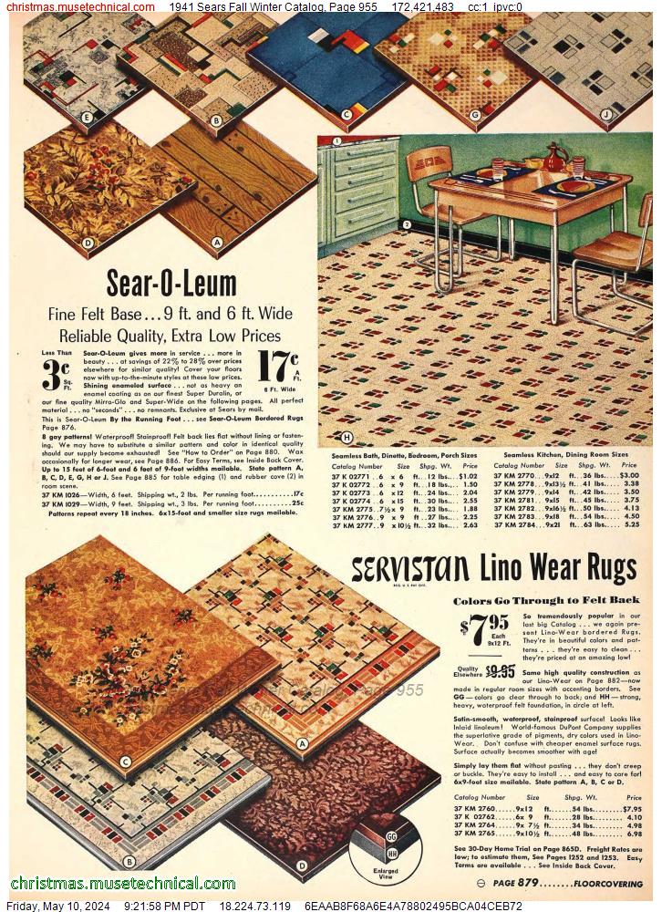 1941 Sears Fall Winter Catalog, Page 955