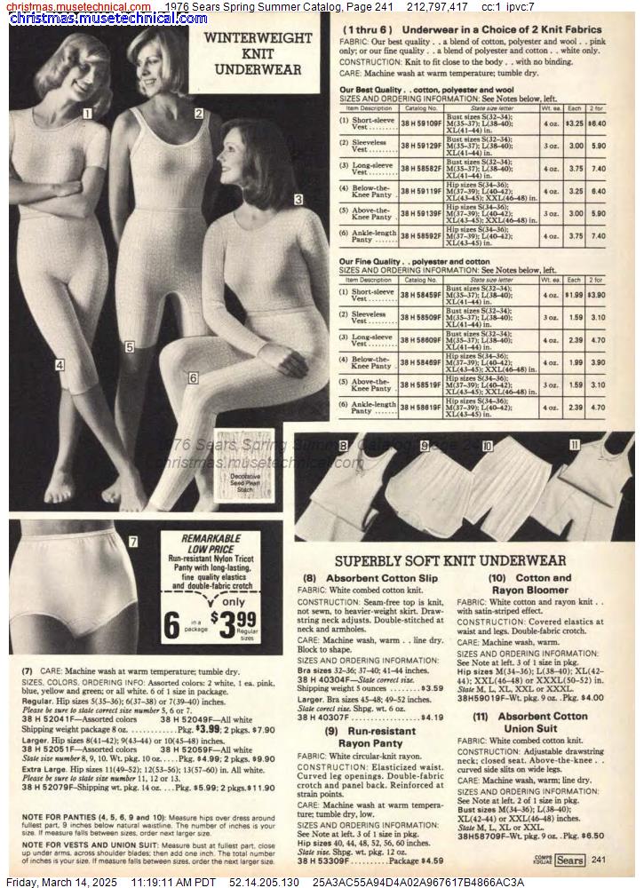 1976 Sears Spring Summer Catalog, Page 241