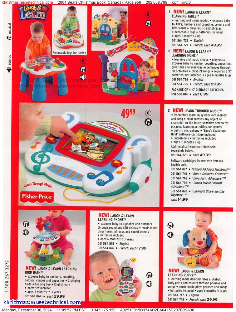 2004 Sears Christmas Book (Canada), Page 956