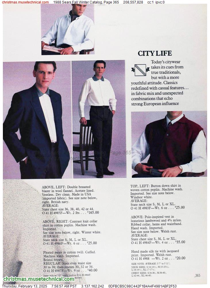 1988 Sears Fall Winter Catalog, Page 365