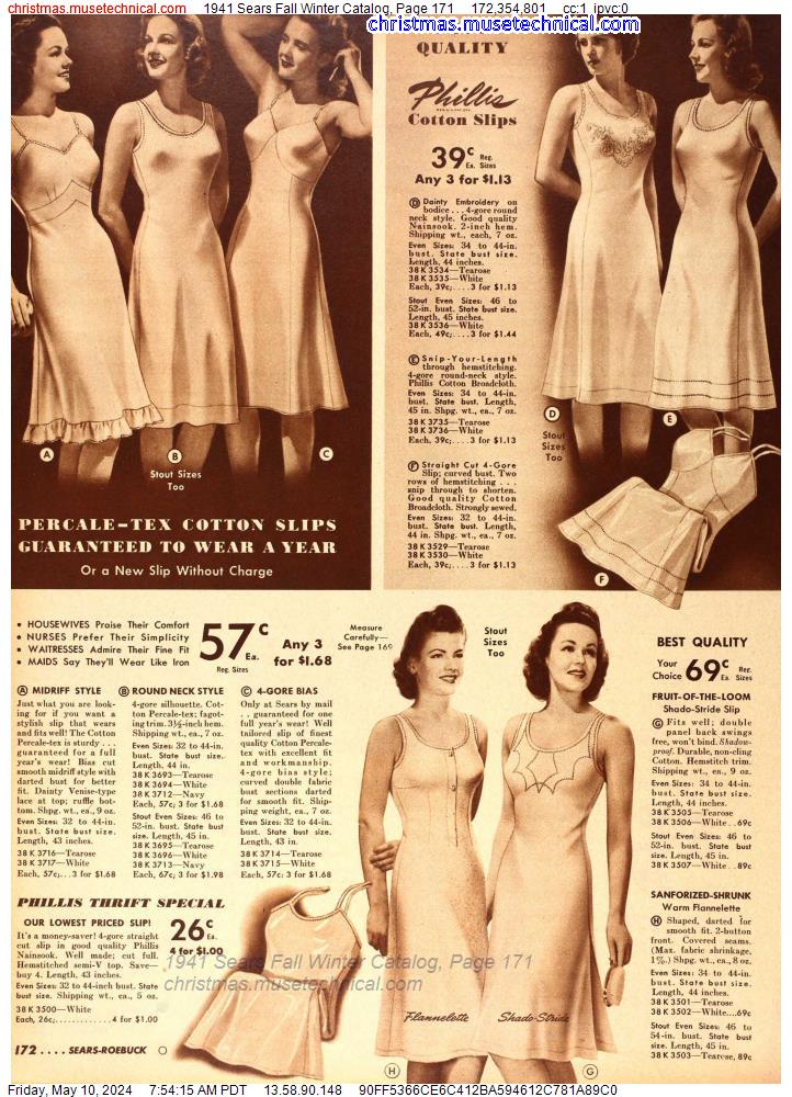 1941 Sears Fall Winter Catalog, Page 171