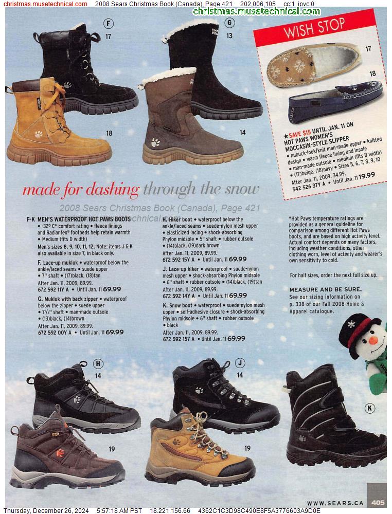 2008 Sears Christmas Book (Canada), Page 421