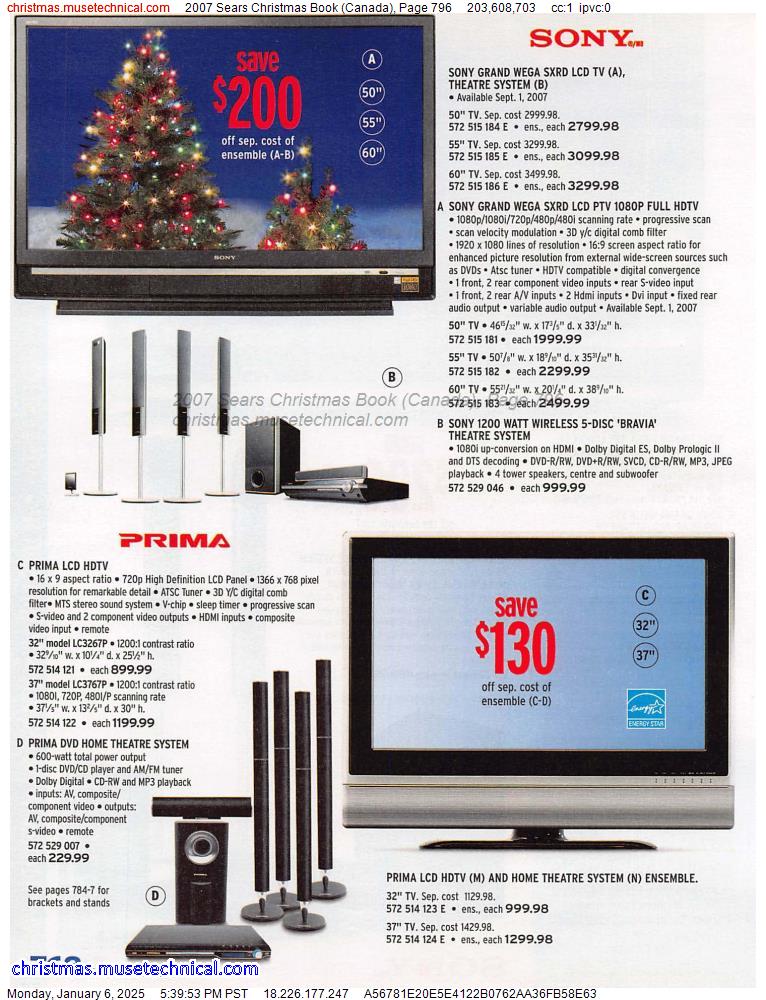 2007 Sears Christmas Book (Canada), Page 796