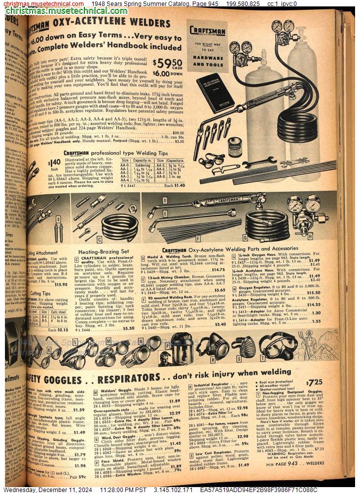 1948 Sears Spring Summer Catalog, Page 945