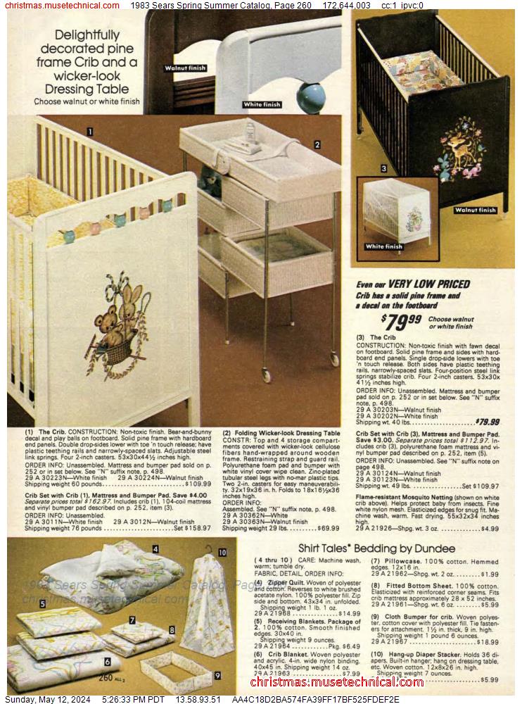 1983 Sears Spring Summer Catalog, Page 260