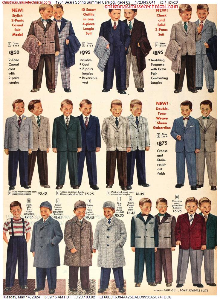 1954 Sears Spring Summer Catalog, Page 63