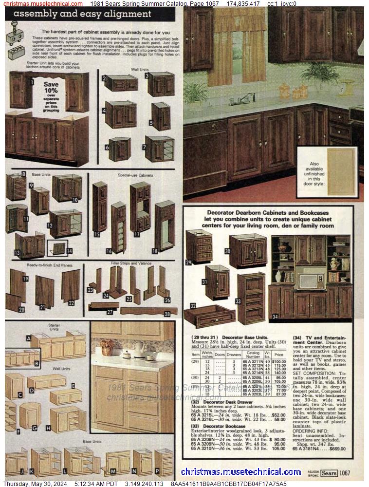 1981 Sears Spring Summer Catalog, Page 1067