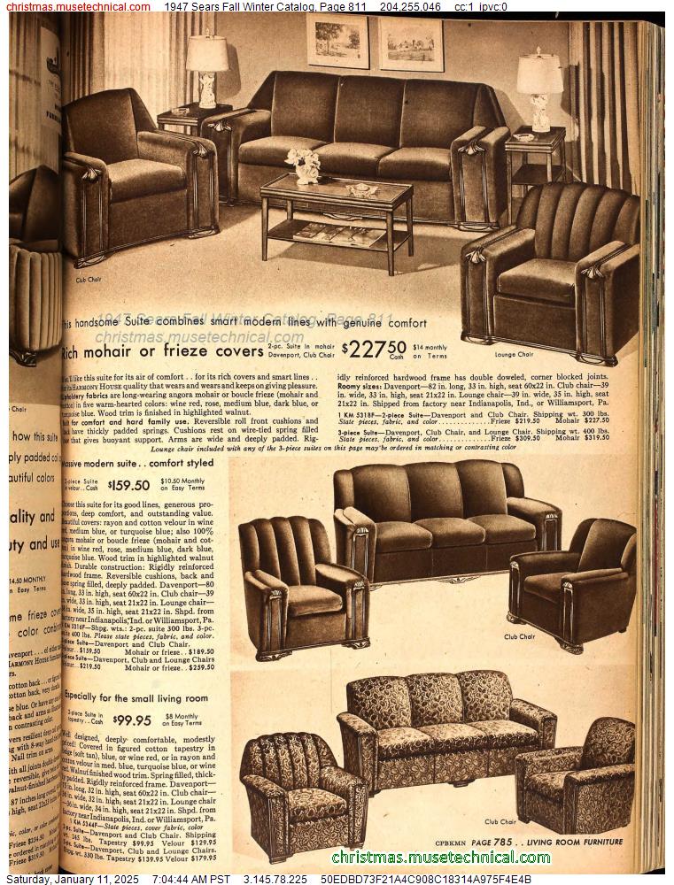 1947 Sears Fall Winter Catalog, Page 811