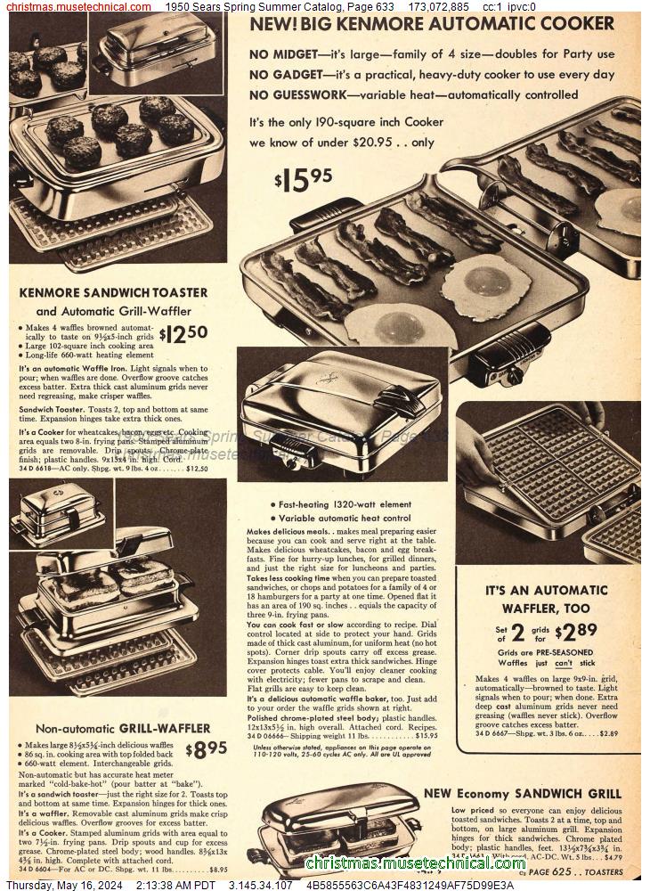 1950 Sears Spring Summer Catalog, Page 633