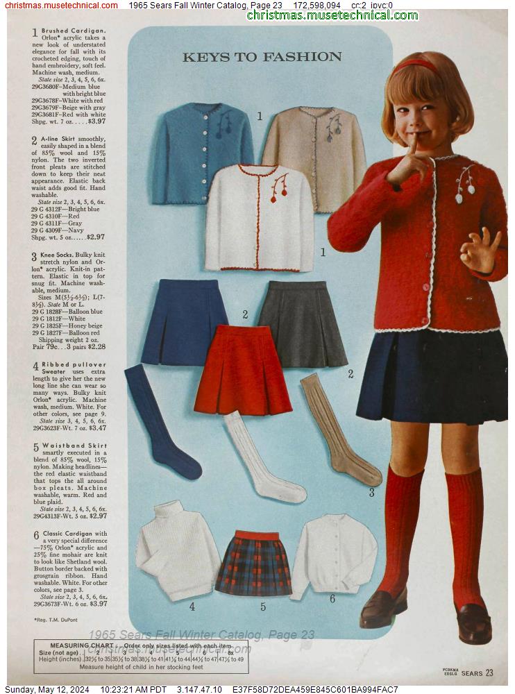 1965 Sears Fall Winter Catalog, Page 23