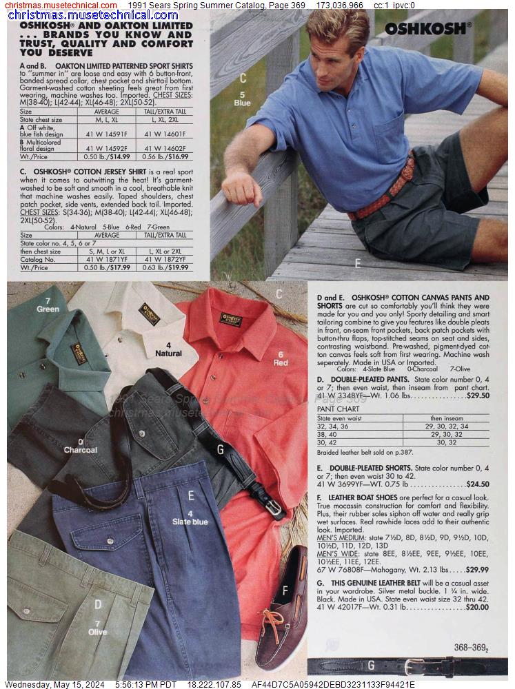 1991 Sears Spring Summer Catalog, Page 369