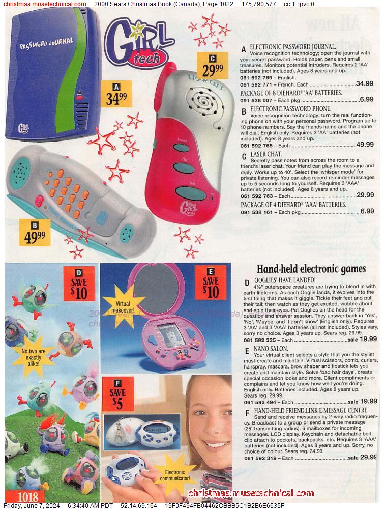 2000 Sears Christmas Book (Canada), Page 1022