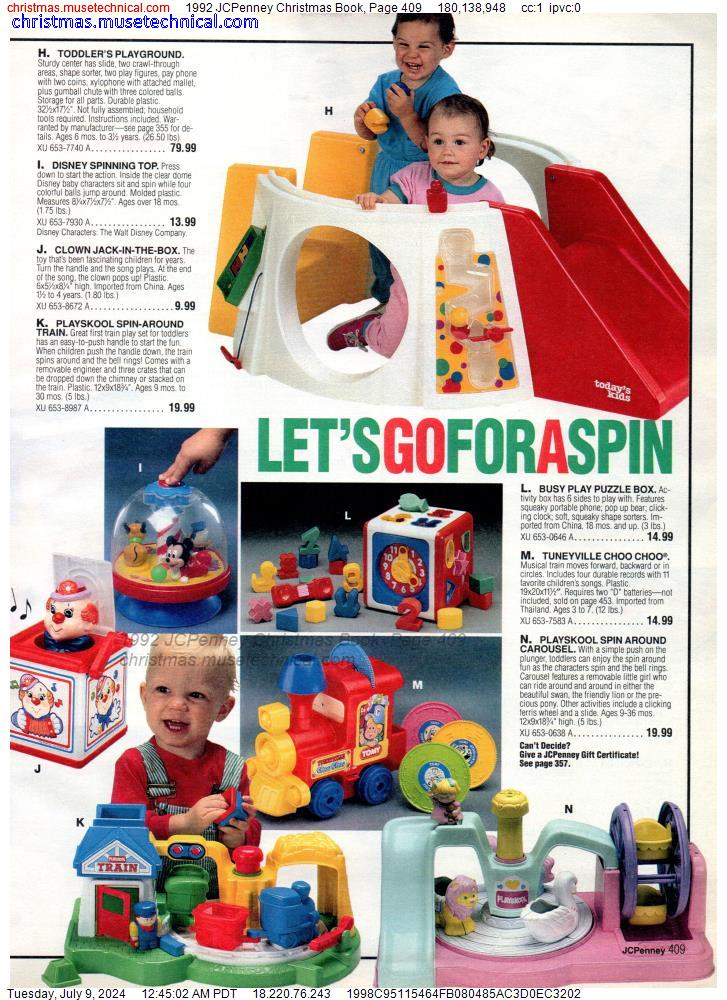 1992 JCPenney Christmas Book, Page 409