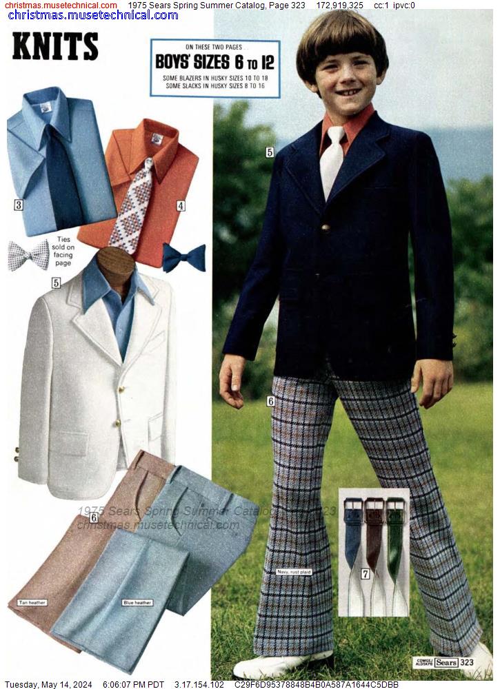 1975 Sears Spring Summer Catalog, Page 323