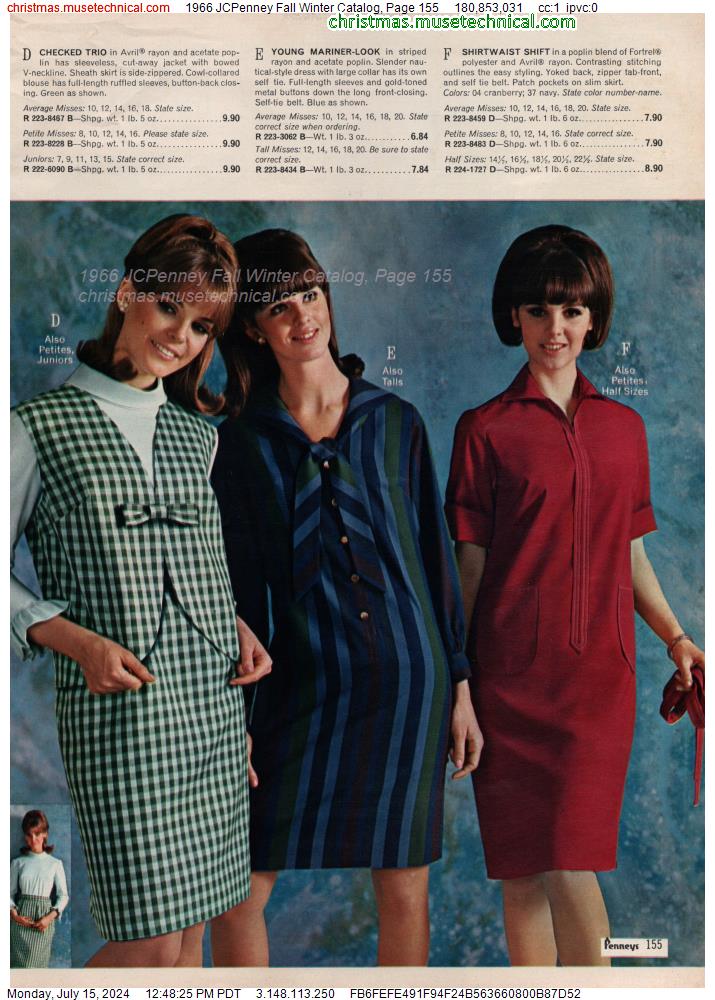 1966 JCPenney Fall Winter Catalog, Page 155