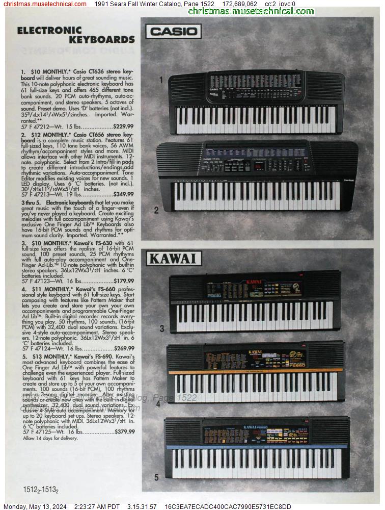 1991 Sears Fall Winter Catalog, Page 1522