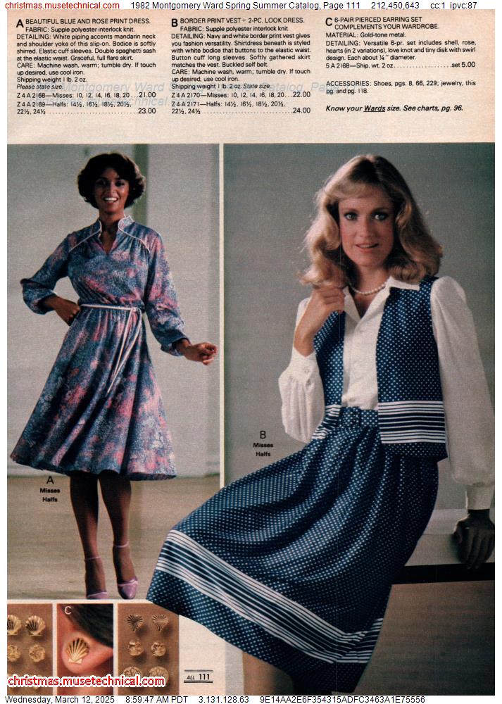 1982 Montgomery Ward Spring Summer Catalog, Page 111