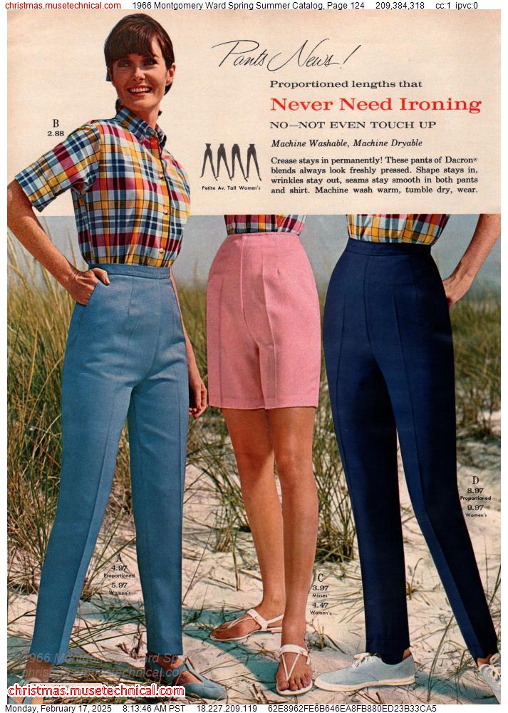 1966 Montgomery Ward Spring Summer Catalog, Page 124