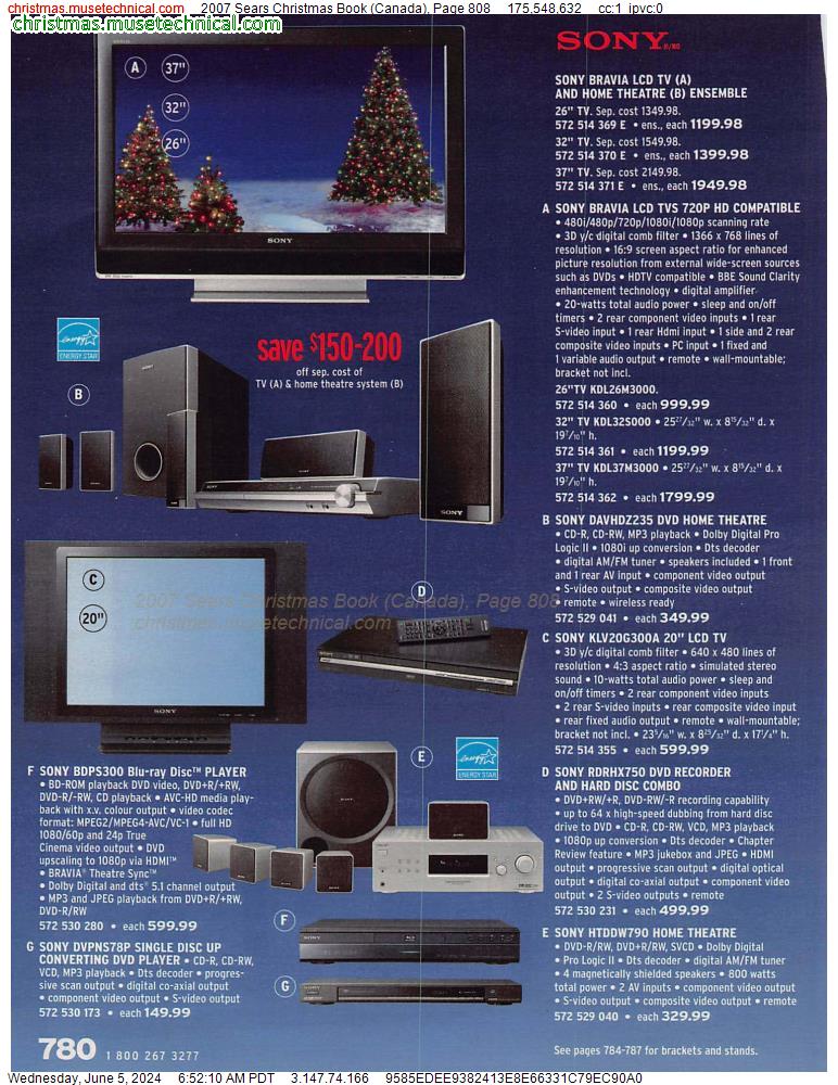 2007 Sears Christmas Book (Canada), Page 808