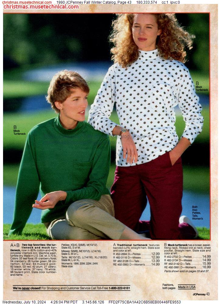 1990 JCPenney Fall Winter Catalog, Page 43