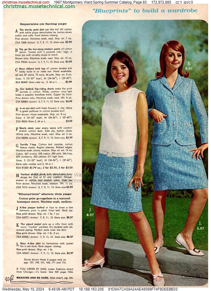1967 Montgomery Ward Spring Summer Catalog, Page 83