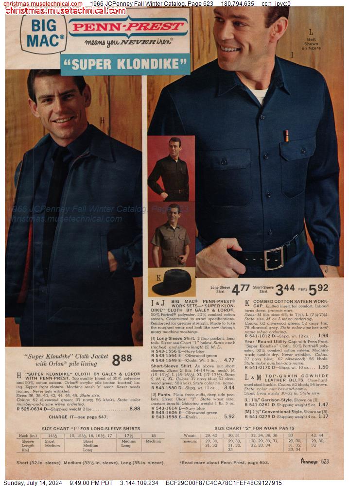 1966 JCPenney Fall Winter Catalog, Page 623