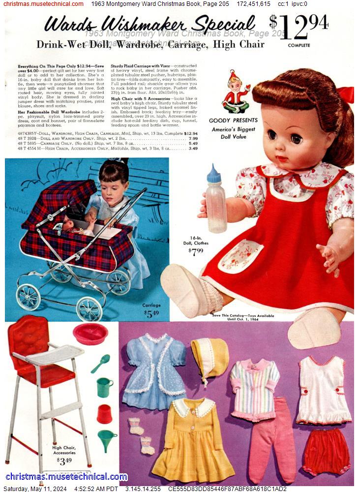 1963 Montgomery Ward Christmas Book, Page 205
