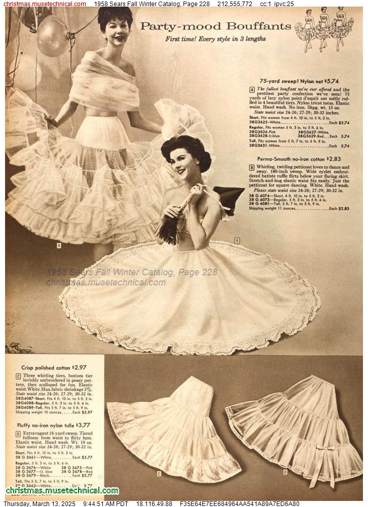 1958 Sears Fall Winter Catalog, Page 228