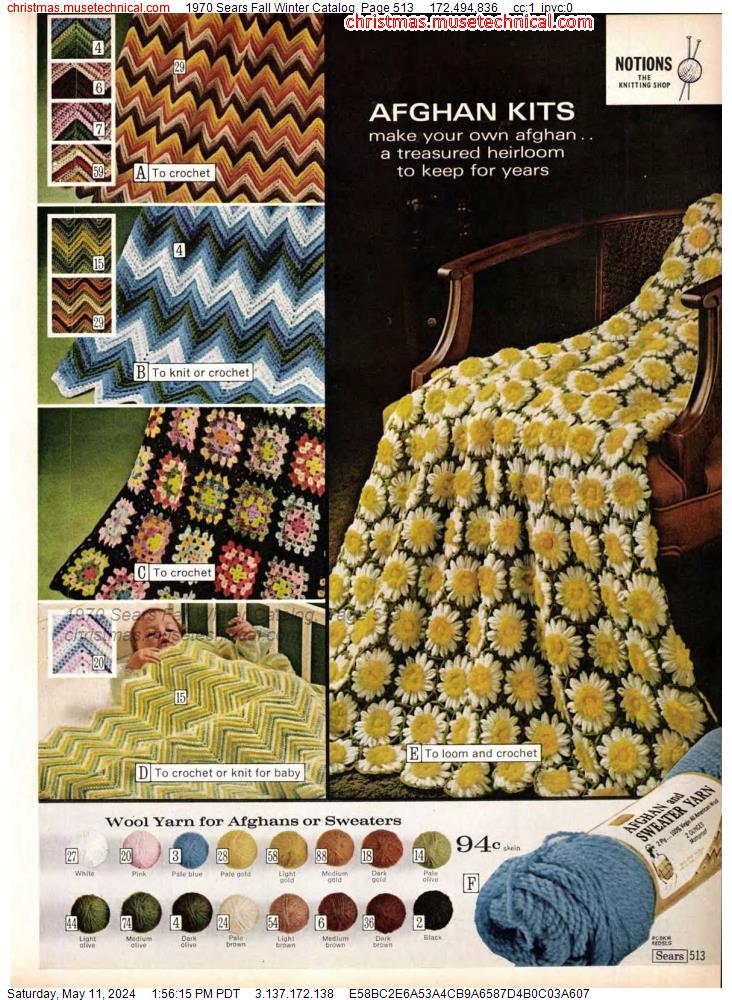 1970 Sears Fall Winter Catalog, Page 513