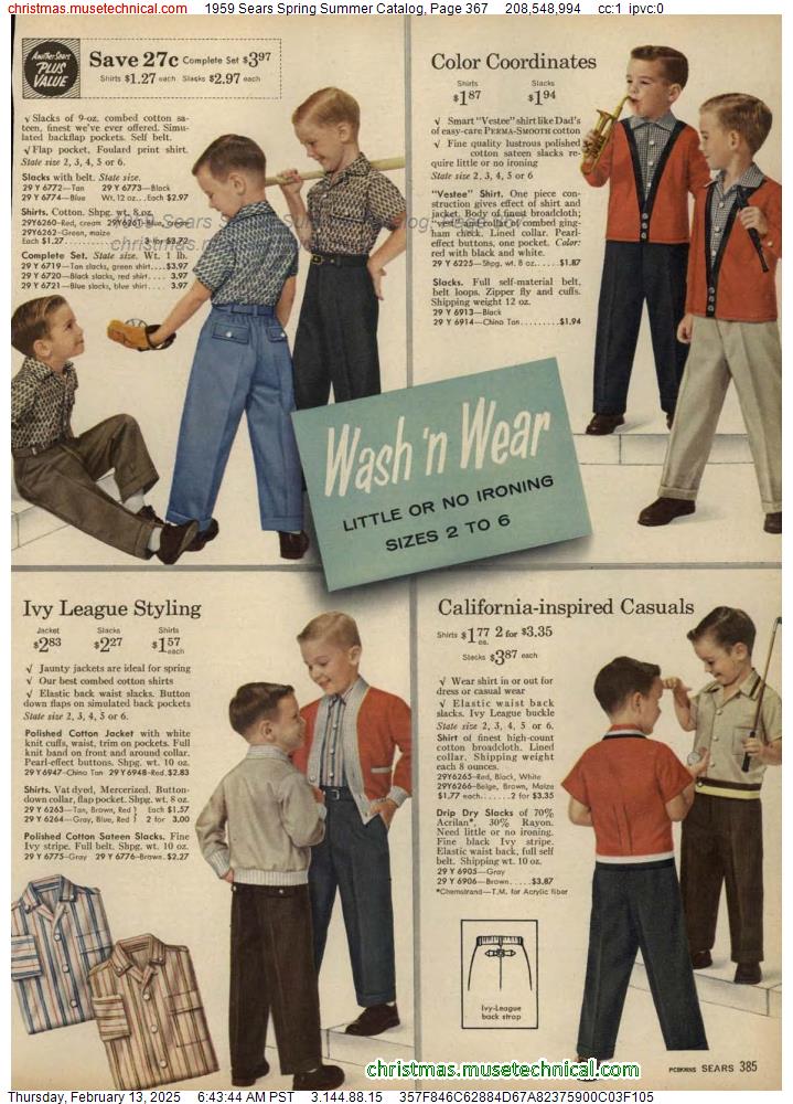 1959 Sears Spring Summer Catalog, Page 367