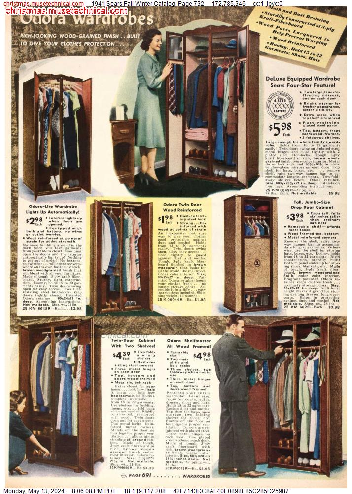 1941 Sears Fall Winter Catalog, Page 732