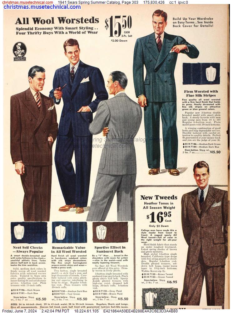 1941 Sears Spring Summer Catalog, Page 303