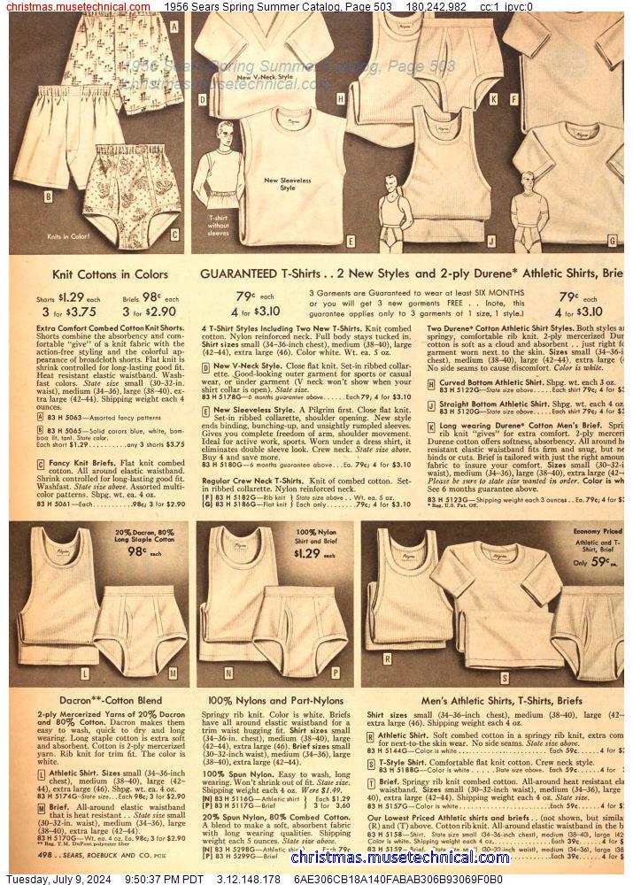 1956 Sears Spring Summer Catalog, Page 503