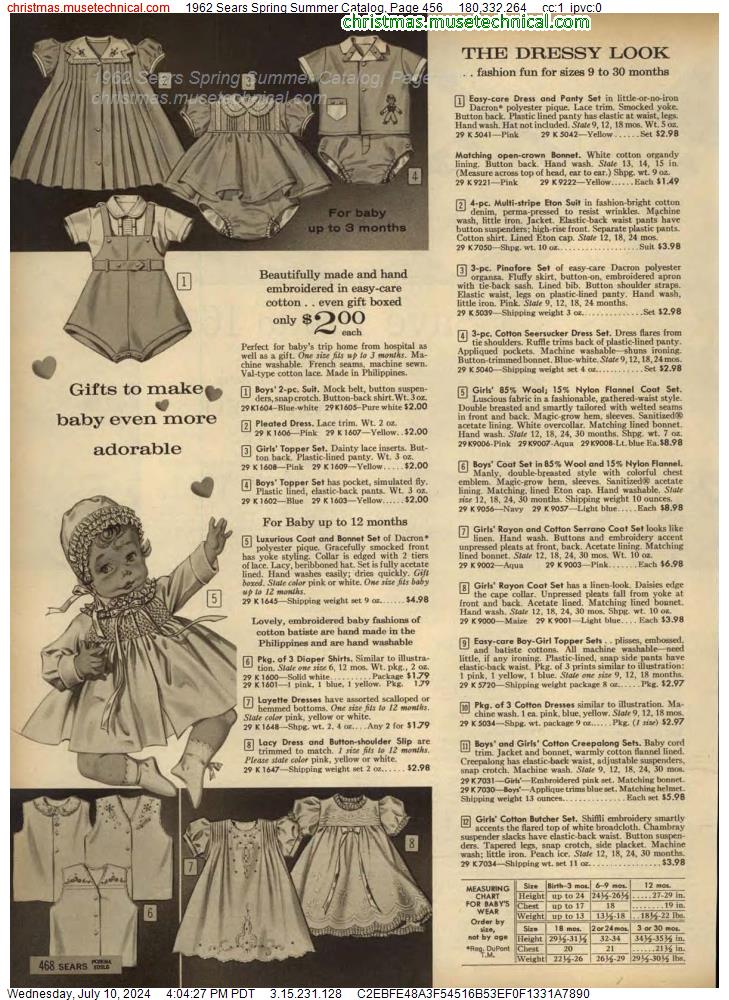 1962 Sears Spring Summer Catalog, Page 456