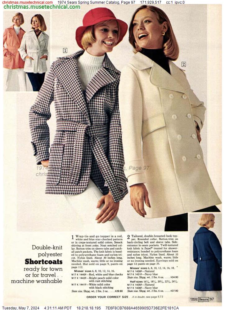 1974 Sears Spring Summer Catalog, Page 97