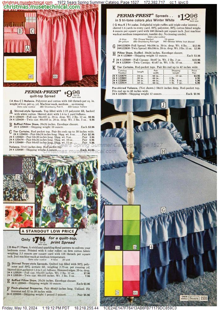 1972 Sears Spring Summer Catalog, Page 1527